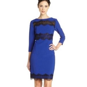 Donna Morgan 3/4 Sleeve Lace Dress